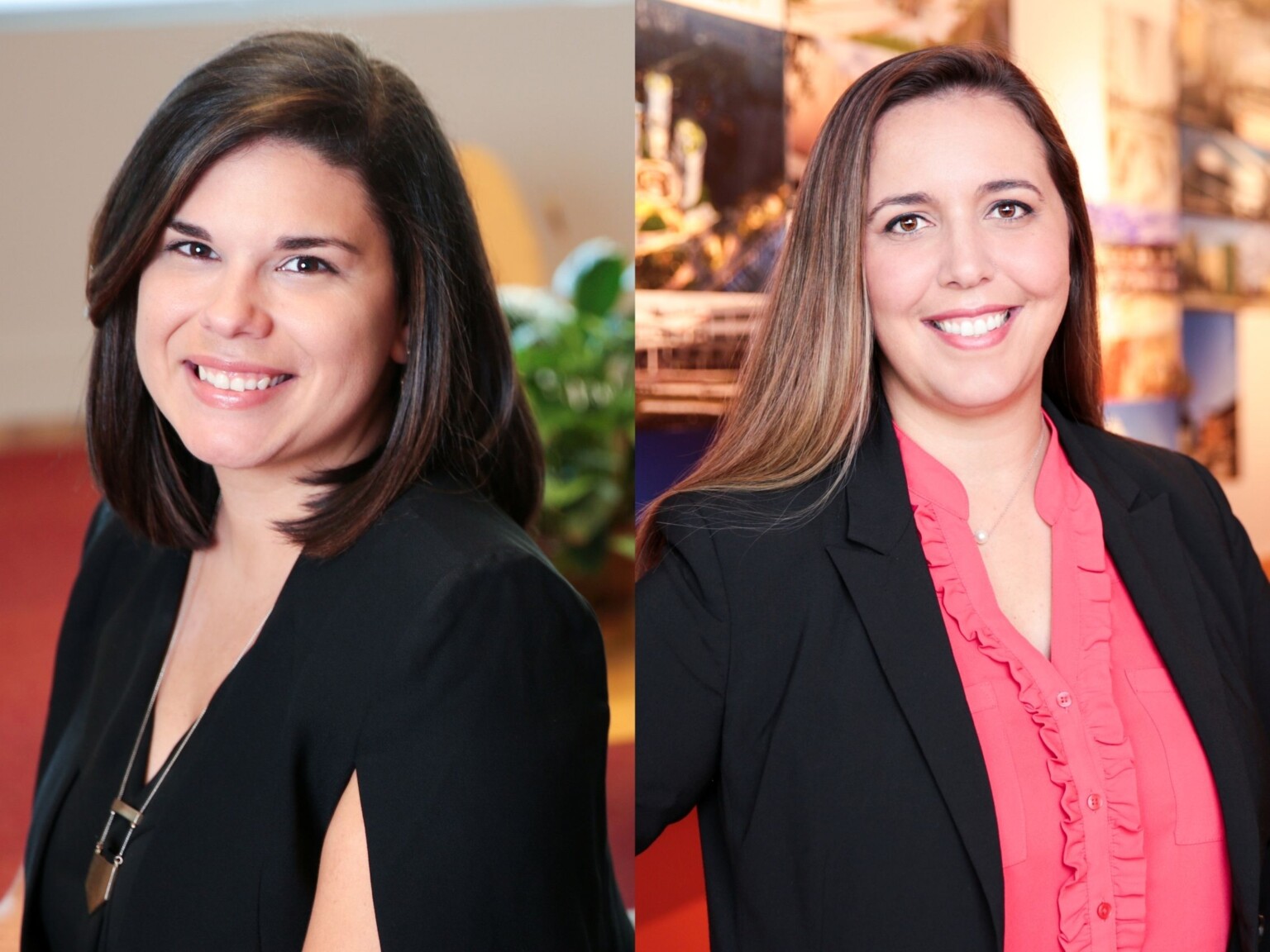 combined headshot of Principal and Higher Education Leader Nicole Nichols, AIA and Principal and Architect Arlenne Gil, AIA, NOMA